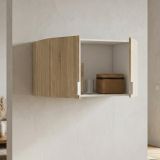 Armadio Multiuso 2 Ante Marrone Rovere un Ripiano un Vano 80x49h cm, 2 Ante - Carre