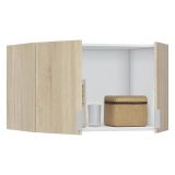 Armadio Multiuso 2 Ante Marrone Rovere un Ripiano un Vano 80x49h cm, 2 Ante - Carre