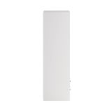Armadio multiuso 2 ante Regine, Mobile multifunzionale, Mobiletto scarpiera, Guardaroba porta scarpe, 121x60 h200 cm, Bianco