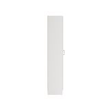Armadio multiuso Charleston, Mobile portascope a 2 ante, Scarpiera con ripiani, Guardaroba portascope, cm73x37h180 cm, Bianco