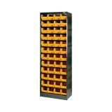 Armadio multiuso Dandreoll, Nero e Giallo, 64x26h190 cm