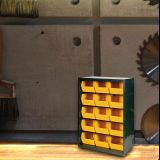 Armadio multiuso Dandreoll, Nero e Giallo, 66x37h95 cm