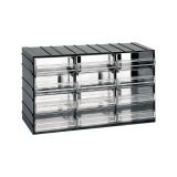 Armadio multiuso Darrigon, Antracite, 12 cassetti