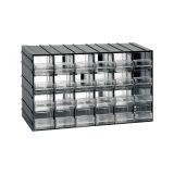 Armadio multiuso Darrigon, Antracite, 24 cassetti