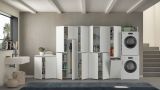 Armadio Multiuso Grande Bianco 3 Ripiani 4 Vani 65x195h cm, Peso Supportato 50 kg - Rapino