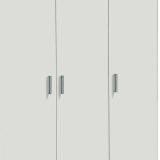 Armadio Multiuso Grande Bianco Modulabile 10 Ripiani 168x180h cm, 5 Ante - Tergu