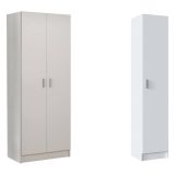 Armadio Multiuso Grande Bianco Modulabile 6 Ripiani 110x180h cm, 3 Ante - Soave