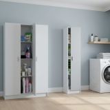 Armadio Multiuso Grande Bianco Modulabile 7 Ripiani 146x180h cm, 4 Ante - Sinnai