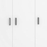 Armadio Multiuso Grande Bianco Modulabile 7 Ripiani 155x190h cm, 4 Ante - Stazzona