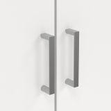 Armadio Multiuso Grande Bianco Modulabile 7 Ripiani 182x180h cm, 5 Ante - Codigoro