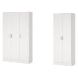 Armadio Multiuso Grande Bianco Modulabile 7 Ripiani 182x180h cm, 5 Ante - Codigoro