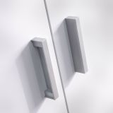 Armadio Multiuso Grande Bianco Modulabile 7 Ripiani 194x190h cm, 5 Ante - Velate