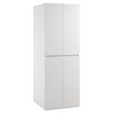 Armadio Multiuso Grande Bianco un Ripiano Apertura Battente 70x195h cm, Porta Lavatrice e Asciugatrice Made in Italy - Flagler