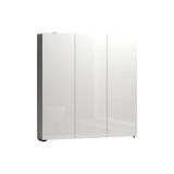 Armadio multiuso grande Madibeng, Mobile multifunzionale, Mobiletto scarpiera, Guardaroba porta scarpe, Made in Italy, 110x19h115 cm, Bianco lucido
