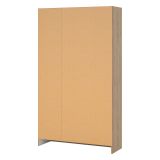 Armadio Multiuso Grande Marrone Rovere 4 Ripiani Apertura Battente 104x181h cm, 6 Vani - Vado