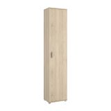 Armadio multiuso Lagalb, Mobile multifunzione portaoggetti, Armadio a 1 anta, 39x35h190 cm, Rovere