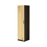 Armadio nero e noce slim 41x176h cm - Gaemi
