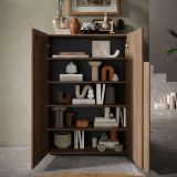 Armadio noce ante battenti 78x116h cm - Harvey