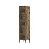 Armadio noce e antracite 1 anta 47x201h cm - Giusta