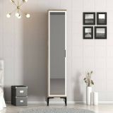 Armadio noce e bianco slim 40x201h cm - Asfodelo