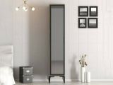 Armadio noce e nero slim 40x201h cm - Asfodelo