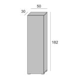 Armadio olmo 1 anta 50x182h cm - Abuela