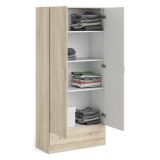 Armadio quercia con cassetto 79x170h cm - Amylya