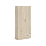 Armadio quercia con cassetto 79x170h cm - Amylya