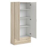 Armadio quercia con cassetto 79x170h cm - Amylya