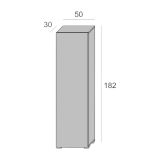 Armadio rovere 1 anta 50x182h cm - Abuela