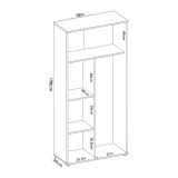 Armadio rovere 2 ante 78x190h cm - Arna