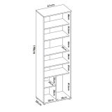 Armadio rovere ante battenti 61x190h cm - Apro
