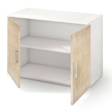 Armadio rovere e bianco 2 ante 90x66h cm - Serafinito