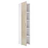 Armadio rovere e bianco stretto 45x195h cm - Aloise