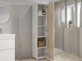 Armadio rovere e bianco stretto 45x195h cm - Aloise
