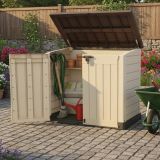 Armadio terrazzo 2 ante beige 145x125h cm - Hinton