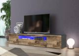 Base TV acero e ardesia 200x40x37h cm 3 ante - Artropodi
