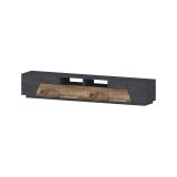 Base TV acero e ardesia 260x43x46h cm 4 ante e 2 cassetti - Asdrubale