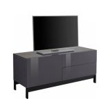 Base TV antracite lucido 110x40x47h cm in legno - Azad