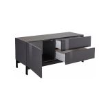 Base TV antracite lucido 110x40x47h cm in legno - Azad