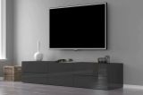 Base TV antracite lucido 170x40x35h cm in legno - Ariad