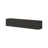 Base TV antracite lucido 170x40x35h cm in legno - Ariad
