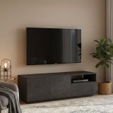Base TV ardesia 150x43x46h cm 2 ante e 1 cassetto - Aiace