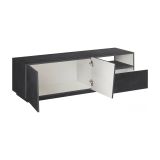Base TV ardesia 150x43x46h cm 2 ante e 1 cassetto - Aiace