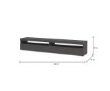 Base TV ardesia 200x45x36h cm 2 ante - Active