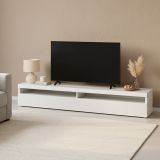 Base TV ardesia 200x45x36h cm 2 ante in legno - Akon