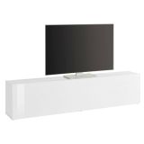 Base TV bianco lucido 180x30x40h cm in legno - Alakazam