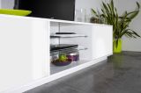 Base TV bianco lucido 180x41x46h cm 2 ante - Lola