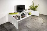 Base TV bianco lucido 180x41x46h cm 2 ante - Lola