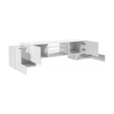 Base TV bianco lucido 190x45x45h cm 4 ante - Arancione